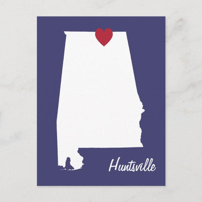 Carte postale de Huntsville Alabama (Devant)