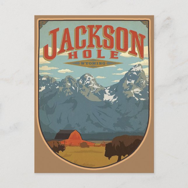 Carte postale de Jackson Hole Wyoming (Devant)