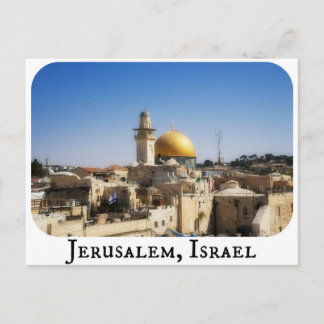 Carte postale de Jérusalem, Israël