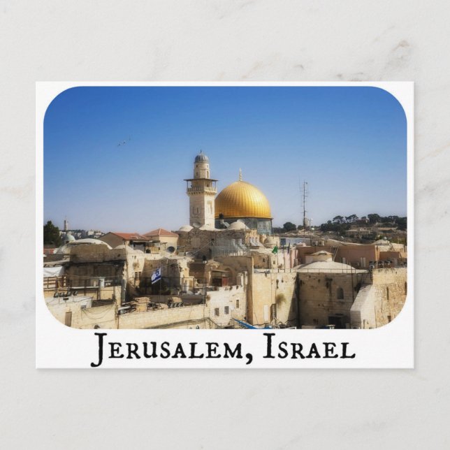 Carte postale de Jérusalem, Israël (Devant)