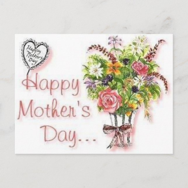 Carte postale de jour des mères (Devant)