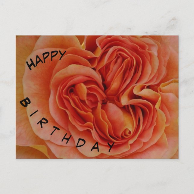 Carte postale de joyeux anniversaire avec une bell (Devant)