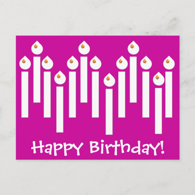 Carte postale de joyeux anniversaire d'arc-en-ciel (Devant)