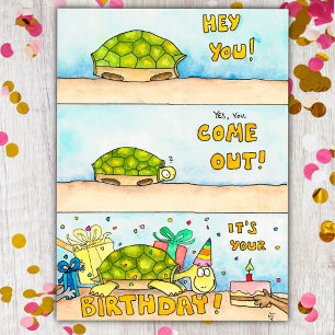 Carte postale de Joyeux anniversaire de Tortoise p