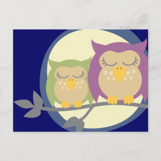 Carte postale de Kawaii Owl