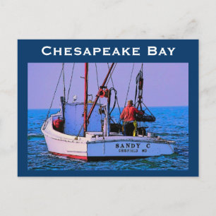 Carte postale de la baie Chesapeake
