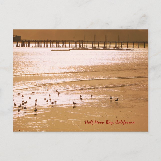 Carte postale de la baie de la demi-lune (Devant)