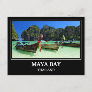 Carte postale de la baie de Maya en Thaïlande