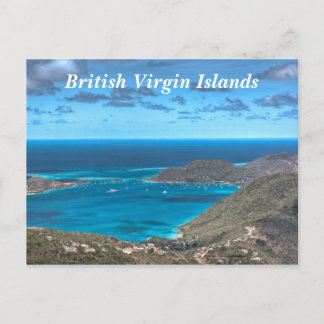 Carte postale de la baie des îles Vierges britanni