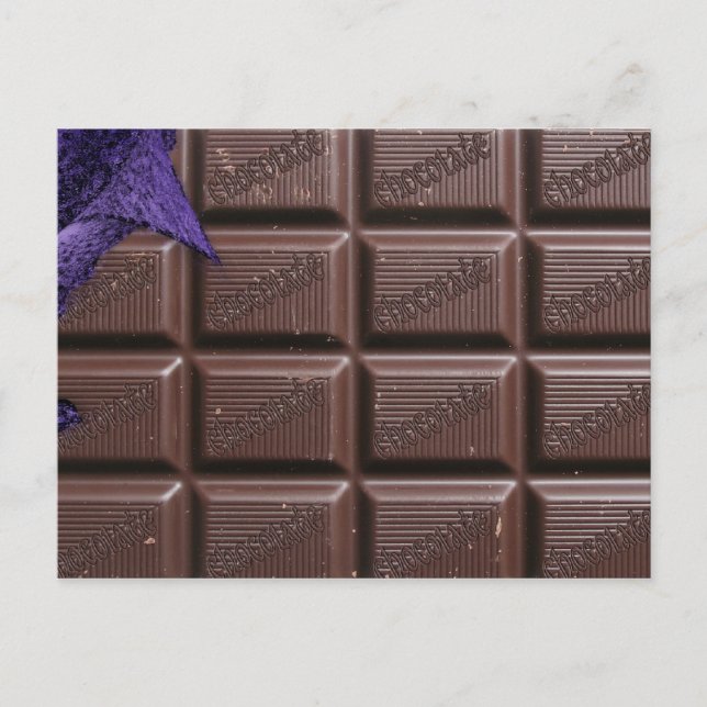carte postale de la barre de chocolat, carte posta (Devant)