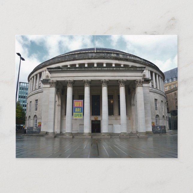 Carte postale de la Bibliothèque centrale de Manch (Devant)