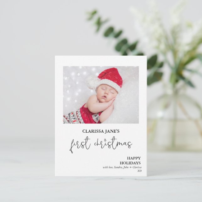 Carte postale de la Calligraphie de Noël (Debout devant)