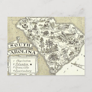 Carte postale de la Caroline du Sud