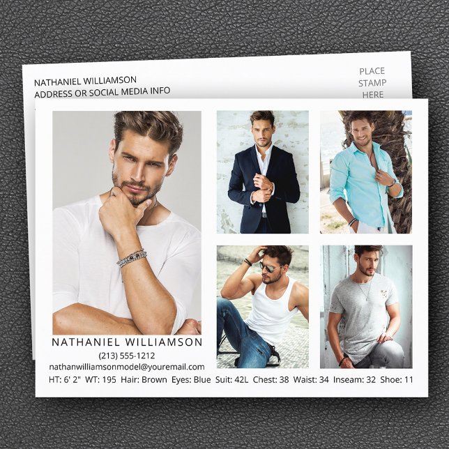 Carte Postale de la carte Comp moderne Pro Model 5 (Customize to add more text to back of postcard.)