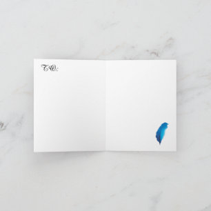 Carte postale de la carte de Taïwan à plume bleue