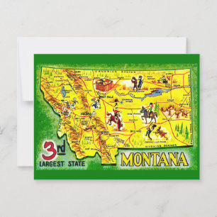 Carte postale de la carte illustrée vintage du Mon