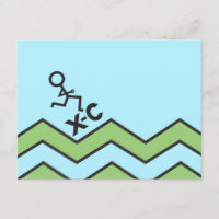 Carte postale de la carte postale cross-country XC