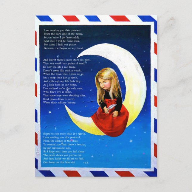 Carte postale de la carte postale Lune (Devant)