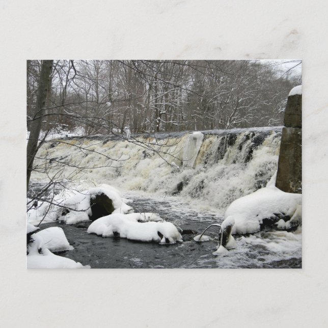 Carte postale de la cascade de la rivière Taunton (Devant)