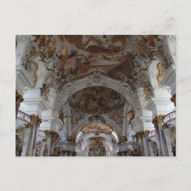 carte postale de la cathédrale baroque allemande (Devant)