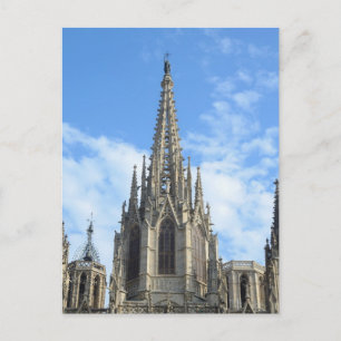 Carte postale de la cathédrale de Barcelone