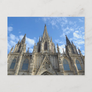 Carte postale de la cathédrale de Barcelone