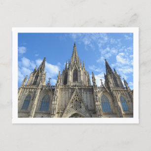 Carte postale de la cathédrale de Barcelone
