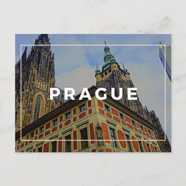 Carte postale de la cathédrale de Prague (Devant)