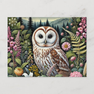 Carte postale de la Chouette des bois   L'Art Maje