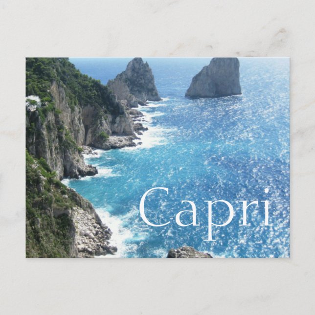 Carte postale de la côte de Capri (Devant)