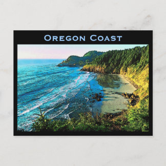 Carte postale de la côte de l'Oregon
