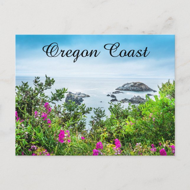 Carte postale de la côte de l'Oregon (Devant)