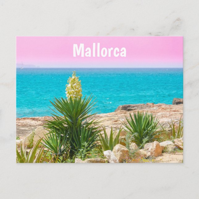 Carte postale de la côte de Majorque (Devant)