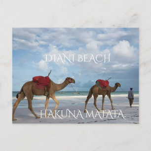 Carte Postale « De la côte kenyane avec amour – Diani Beach »