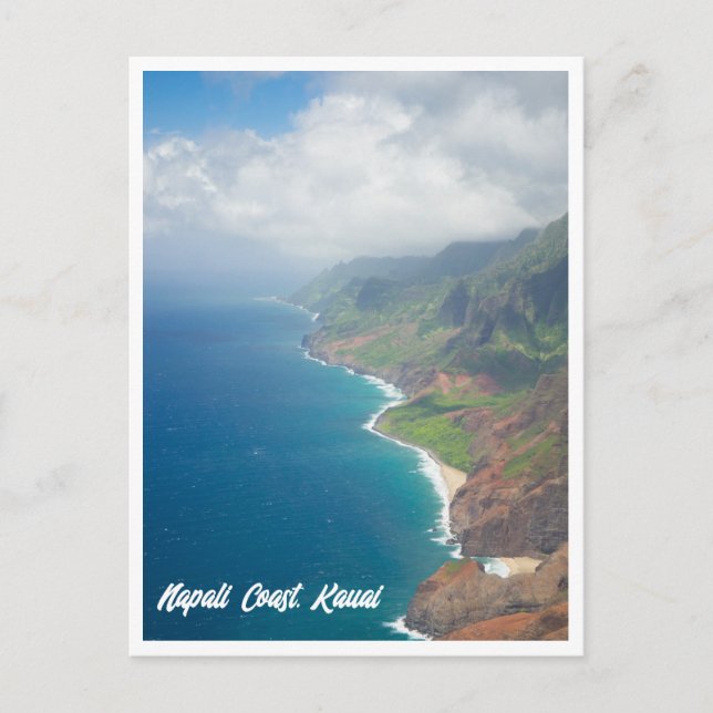 Carte postale de la côte Napali Kauai Hawaï (Devant)