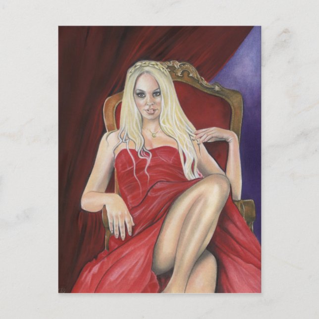 Carte postale de la dame de Sunken City (Devant)