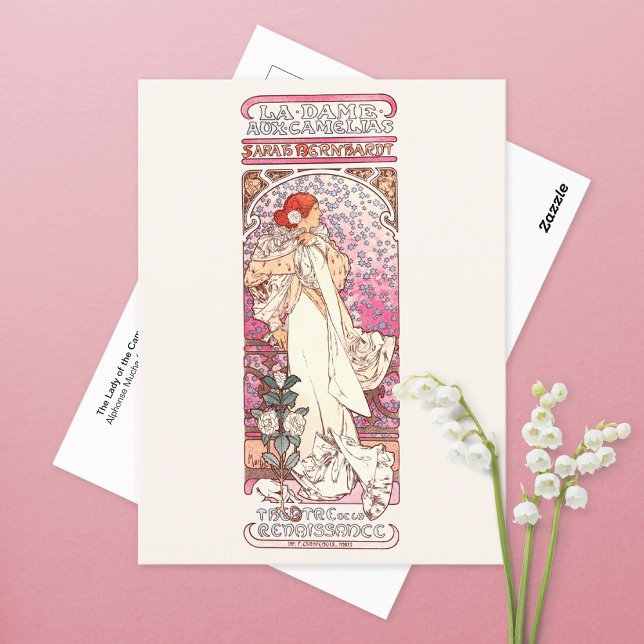 Carte postale de la Dame des Camellias Alphonse Mu (Créateur téléchargé)