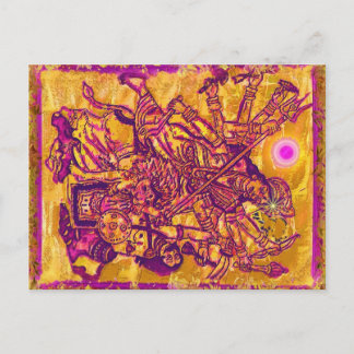 Carte postale de la déesse Durga