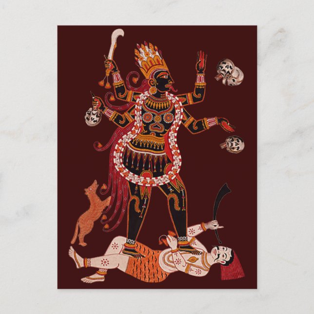 Carte postale de la déesse Kali (Devant)