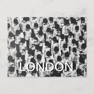 Carte postale de la défilée des gardes Reine noirs