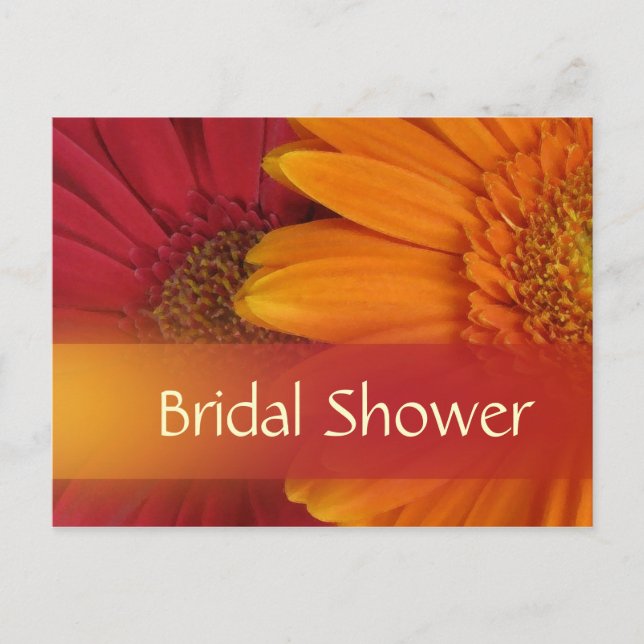 Carte postale de la douche nuptiale d'automne (Devant)