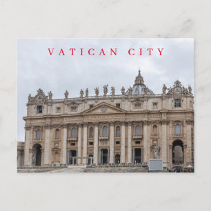 Carte postale de la façade de la basilique Saint-P
