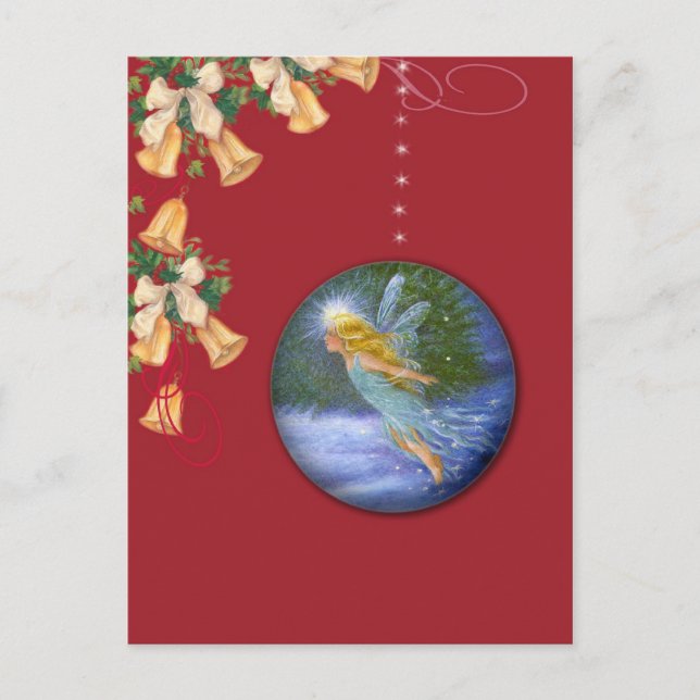 Carte postale de la fée de Noël magique