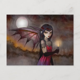 Carte postale de la fée vampire de Victoria au pro