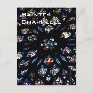 Carte postale de la fenêtre du Rose Sainte-Chappel