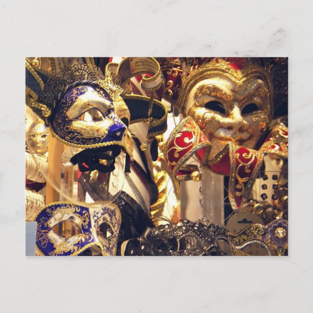 Carte postale de la fenêtre Masque Carnaval (Devant)