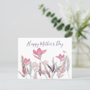 Carte postale de la Fête des mères de l'aquarelle