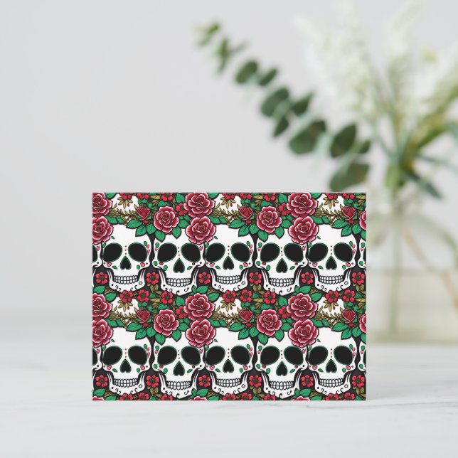 Carte postale de la fête des morts - Halloween (Debout devant)