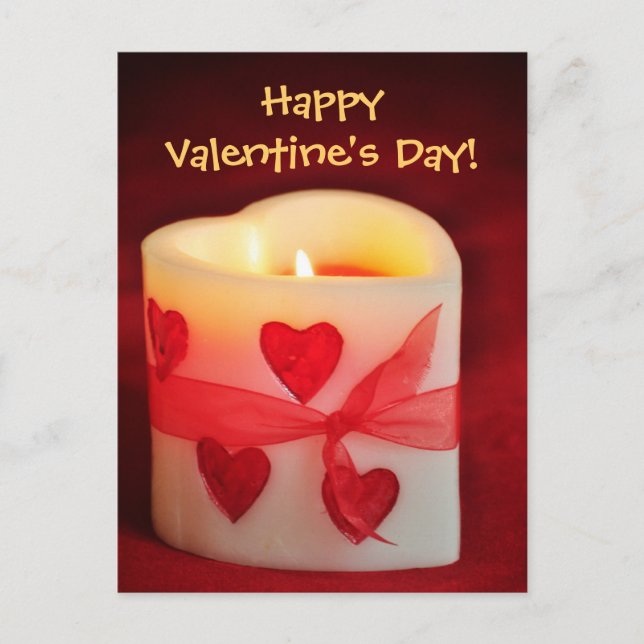 Carte postale de la fête des Valentines du coeur d (Devant)