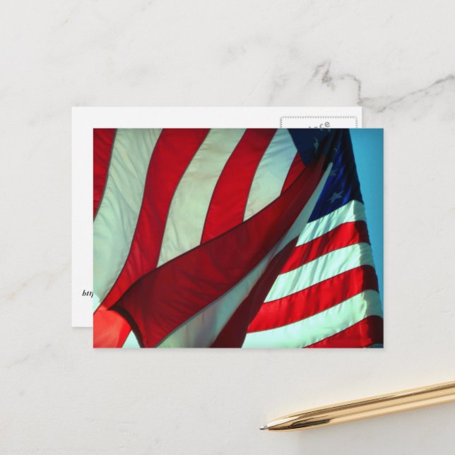 Carte postale de la fête des vétérans Merci ... (Devant/Arrière en situation)